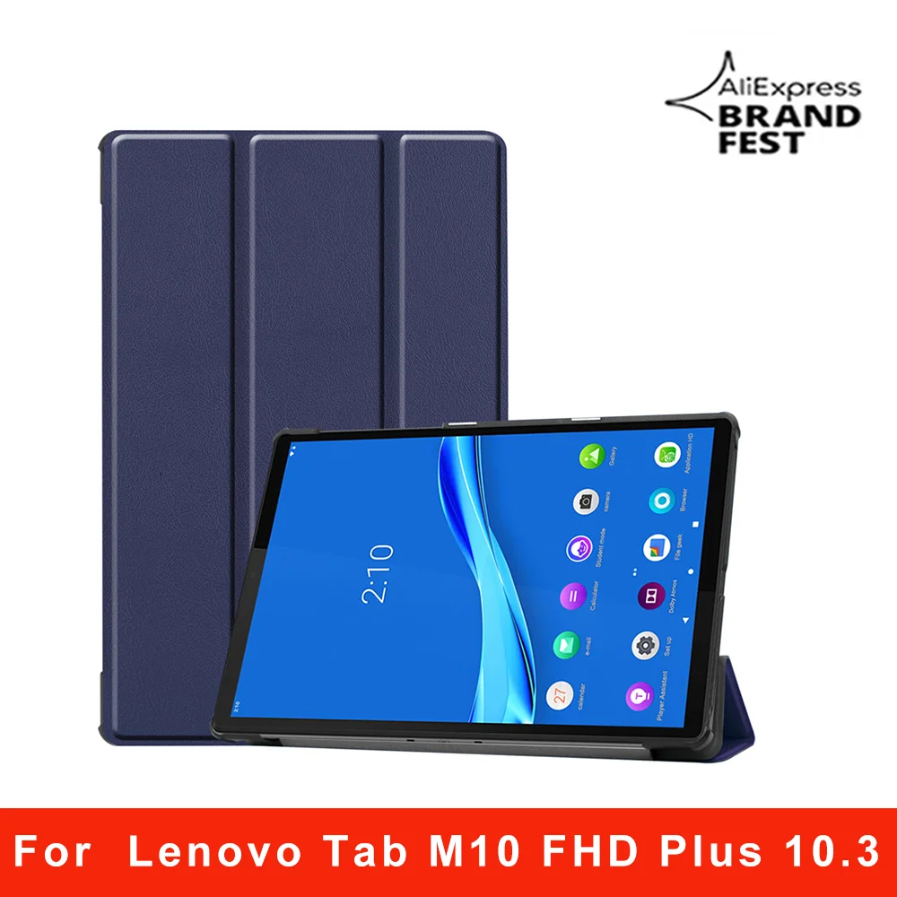 

For Lenovo Tab M10 FHD Plus 10.3 Case Magnetic PU Leather Protective Shell For Lenovo M10 Plus tb x606x tb x60f SMART Cover