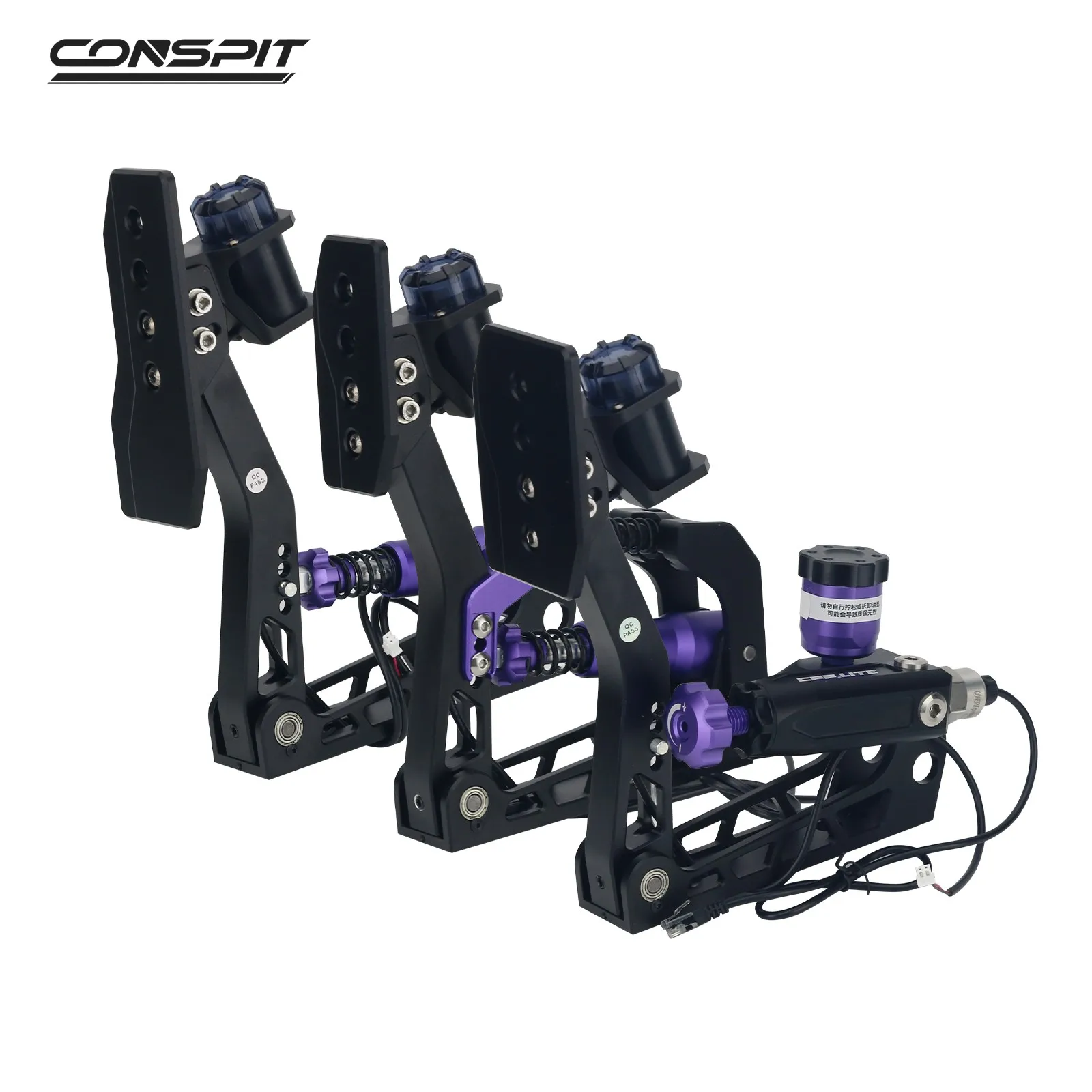 R & B Racing Conspit CPP.Lite 3-Pedal 2-PedalSIM pedali da corsa freno idraulico Set di pedali di vibrazione