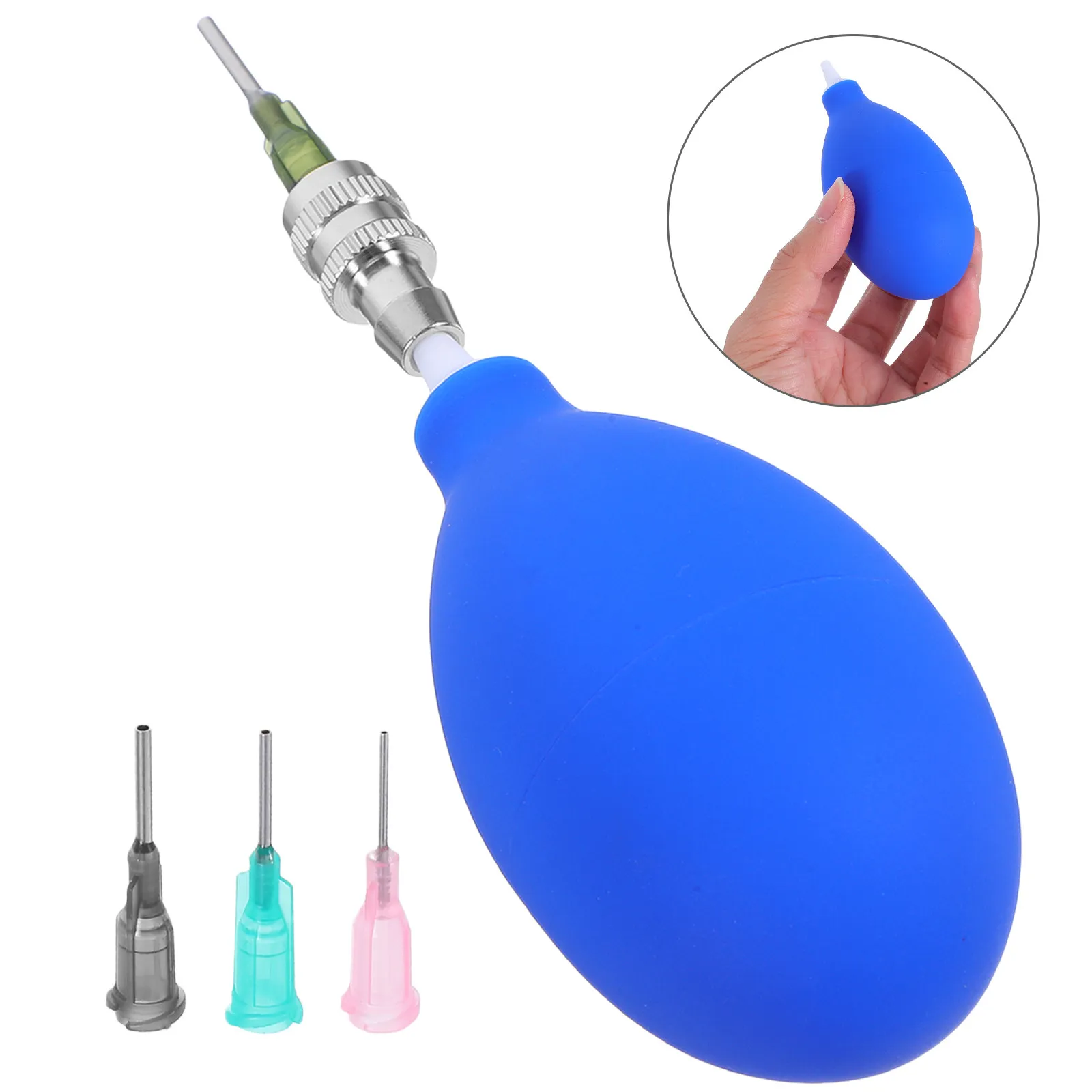 

Набор керамических аппликаторов с тонким наконечником, синяя резиновая бутылка-дозатор, для точного нанесения глазури, керамических покрытий, аксессуары для глины