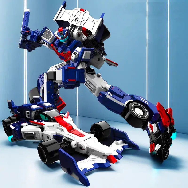 Transformerende Cardbot S BLASTRAIN Diesel Trein Actiefiguur - Transformerende Robot Vliegtuig & Raceauto Model Speelgoed Cadeau - afbeelding 1