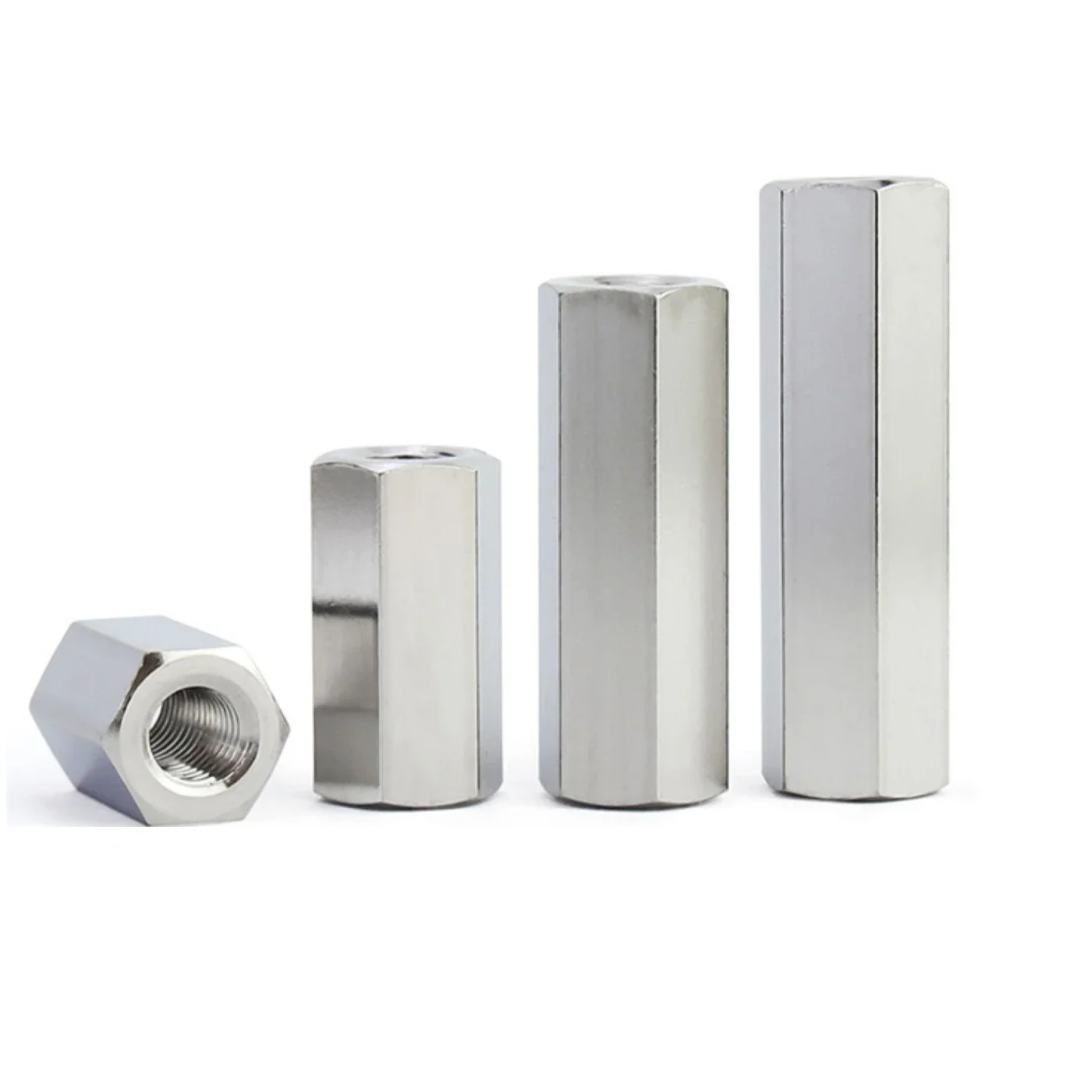 1/2/5pcs Stainless Steel Standoff M6*4/5/6/8/10 To 9-60mm Female Thread Extend Long Nut Pcb Support Spacer