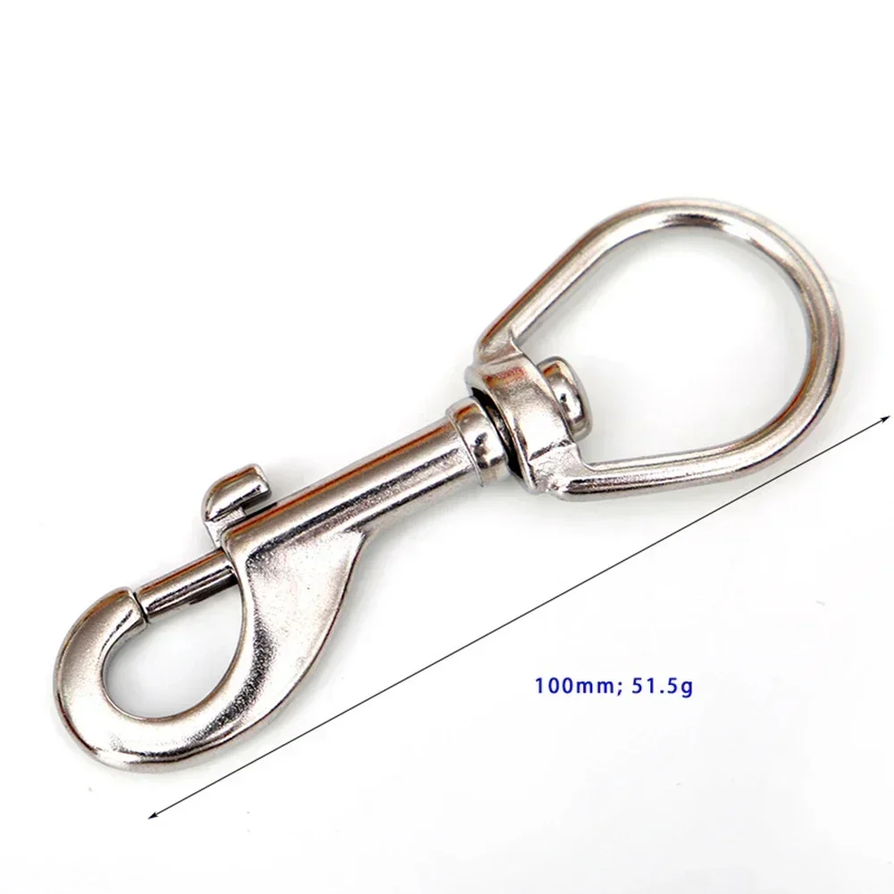 Scuba Diving Stainless Steel Quick Carabiner Swivel Eye Bolt 70-120mm Double Ended Snap Bolt Hook Clip For BCD Safe New