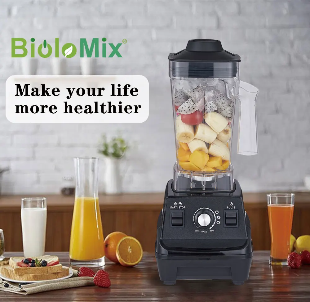 Мини-соковыжималка для смузи BioloMix, 1800 л, Вт