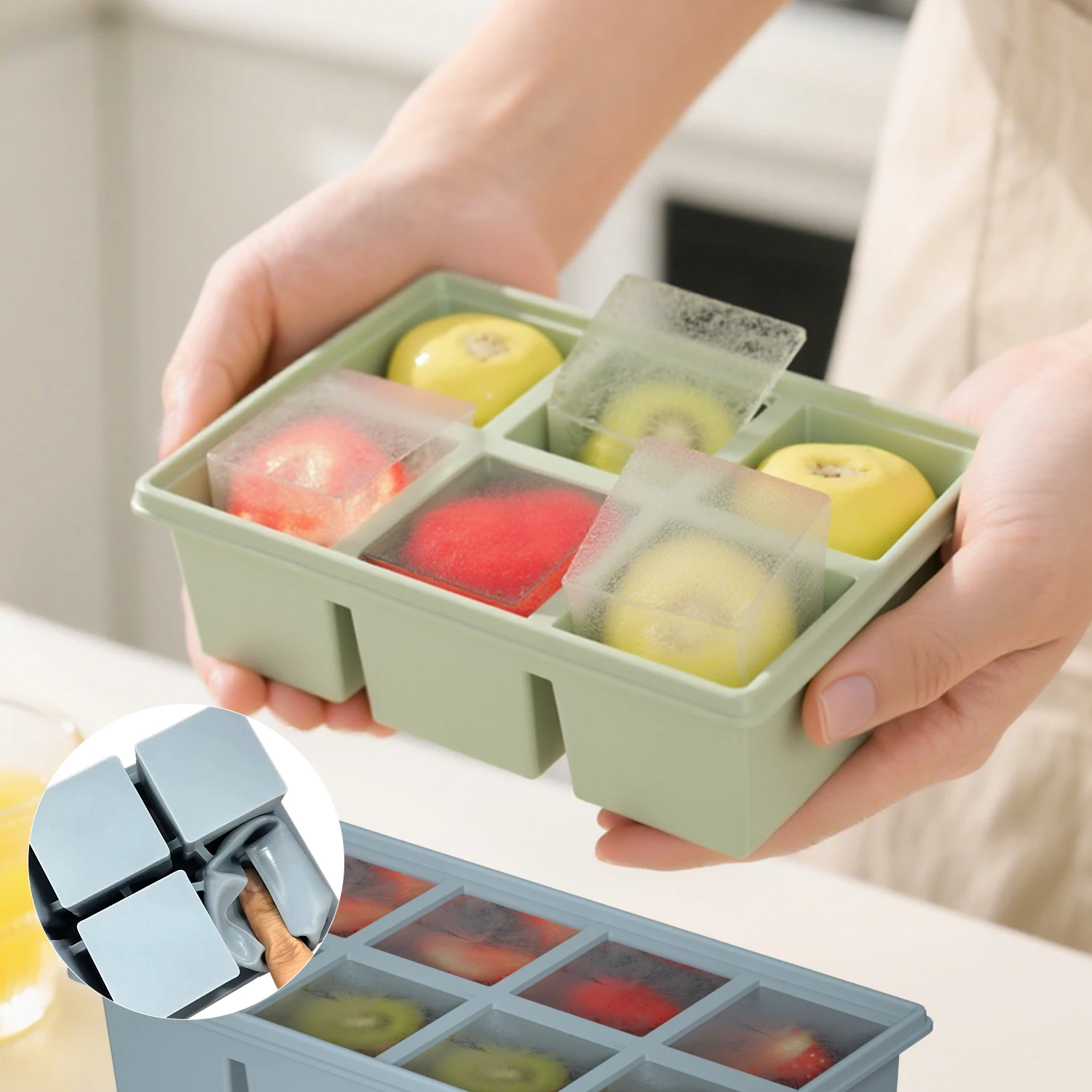 실리콘 칸막이 얼음틀 쉽게 분리되는 바 위스키 얼음 조 - Citrus Juicer Bar 리뷰 및 가격