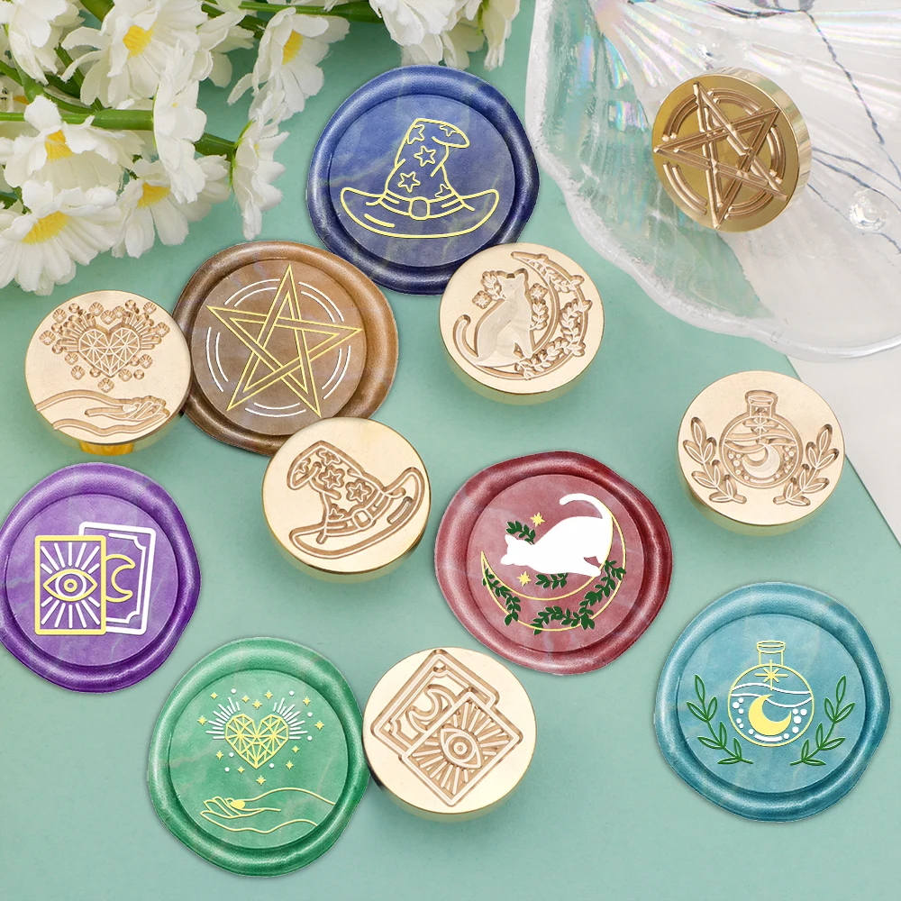 Halloween magia coleção selo d - Wax Seal Stamp Set avaliação e preço