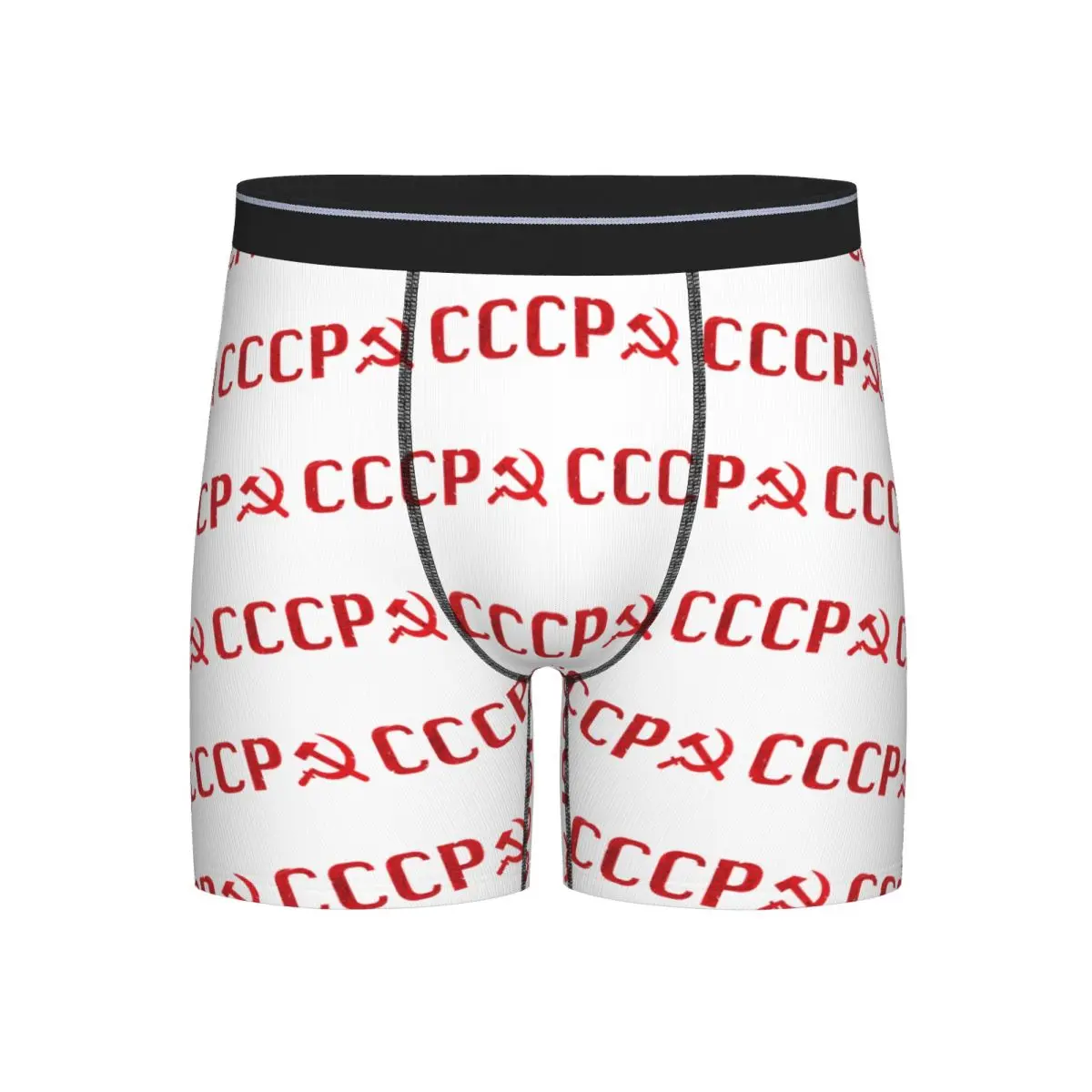 

Long Boxer Underpants Shorts CCCP Panties Men Breathable Underwear for Homme Man Boyfriend Gifts