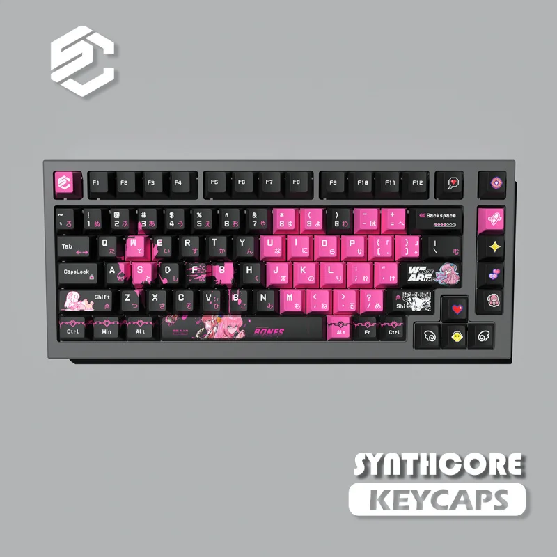 

Lonely Rock KeycapcherryHeightPBTMaterial Heart Mechanical Keyboard Keycaps