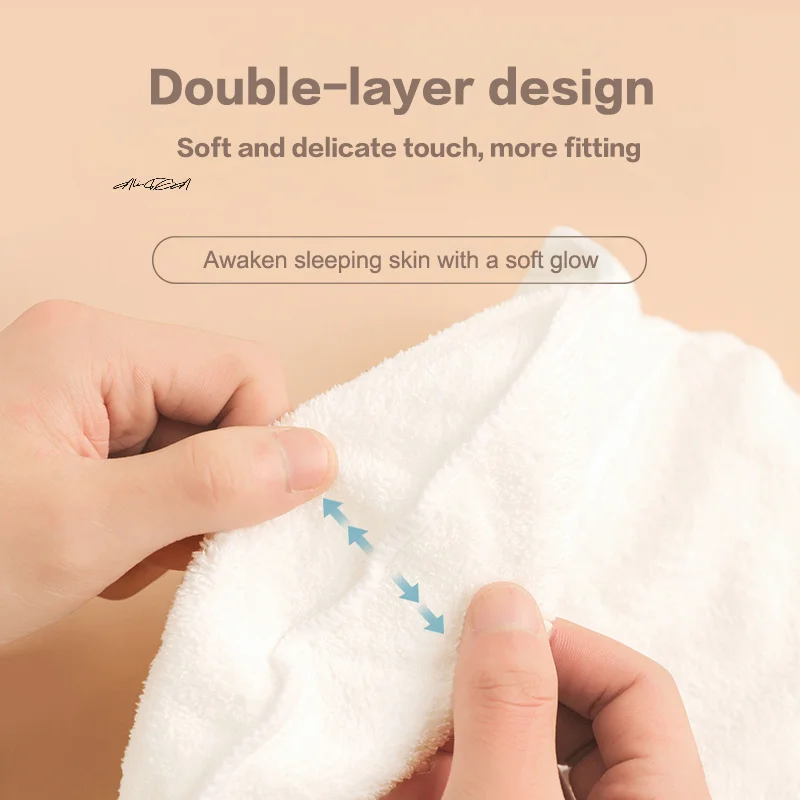 Cotton Hot Cold Compress Towel Wet Steamed Face Towel for Skin Care Pore Cleansing Moisturizing Beauty Tool for Opening Pores