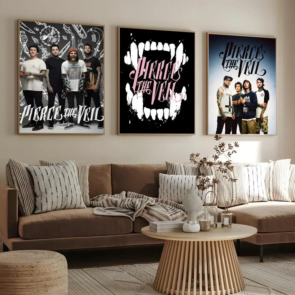Band Pierce the Veil Poster Print Wall Art Pictures Canvas Painting Living Room Bedroom Home Decor