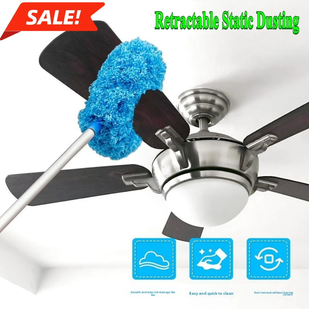 

Многоразовый потолочный вентилятор из микрофибры, набор пылесборников для дома и автофургонов — легко чистящаяся щетка с технологией блокировки пыли