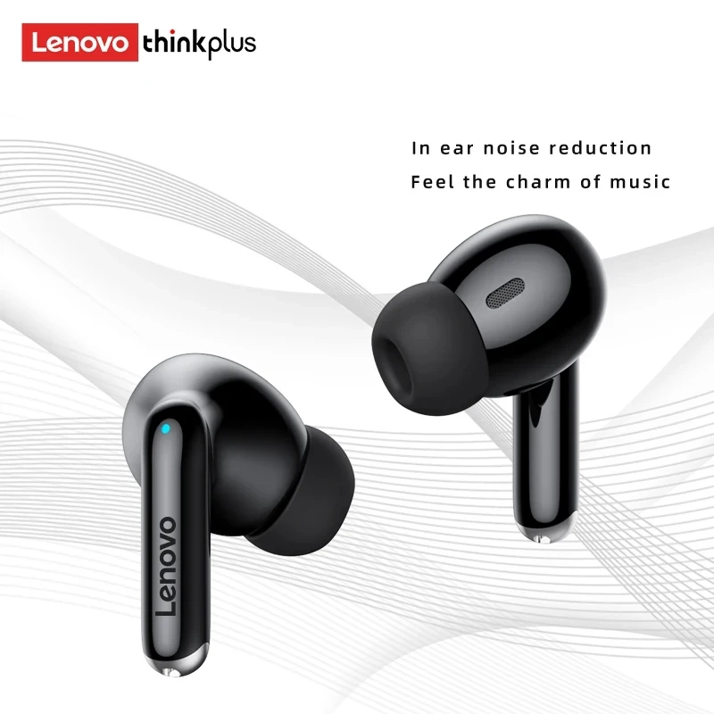 Lenovo Thinkplus XT88 auriculares intrauditivos Bluetooth con micrófonos duales, reducción de ruido estéreo, auriculares táctiles HIFI de graves