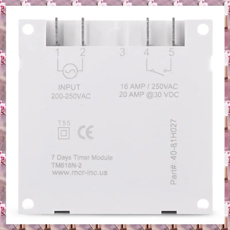 2025 1 Piece Sinotimer Tm618n-2 Lcd Digital Programmable Timer Switch 7 Days  1.6 Inch With Relay Inside And Countdown Time Func