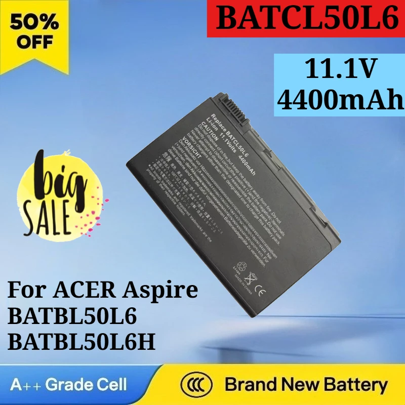 

New BATCL50L6 11.1V 4400mAh Laptop Battery for ACER Aspire BATBL50L6 BATBL50L6H BATBL50L4 BATBL50L8H 4200 4230 4280 5110 5630