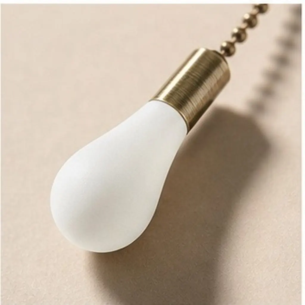 2Sets Ceiling Fan Pull Chain Extensions Fan Chain Ornaments Decorative Light Pull Cord Replacement for Lamps Fans