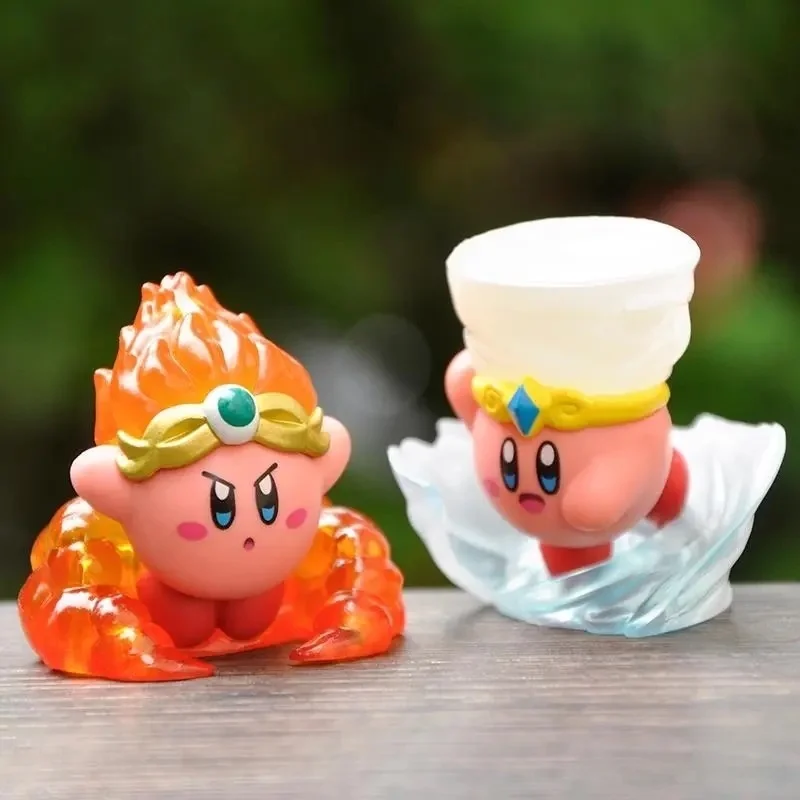 BANDAI Kirby Action Figures Model Copy Ability 02 Kirby Angel Flame Tornado Gashapon Ornament Kawaii Collect Ornaments