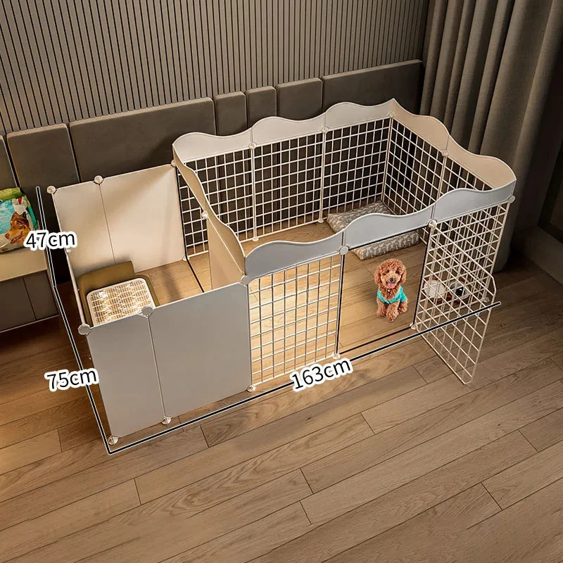 Pet Fence Home Houses Indoor Small Kennels Creative House For  Dog Supplies Isolation Door With Area