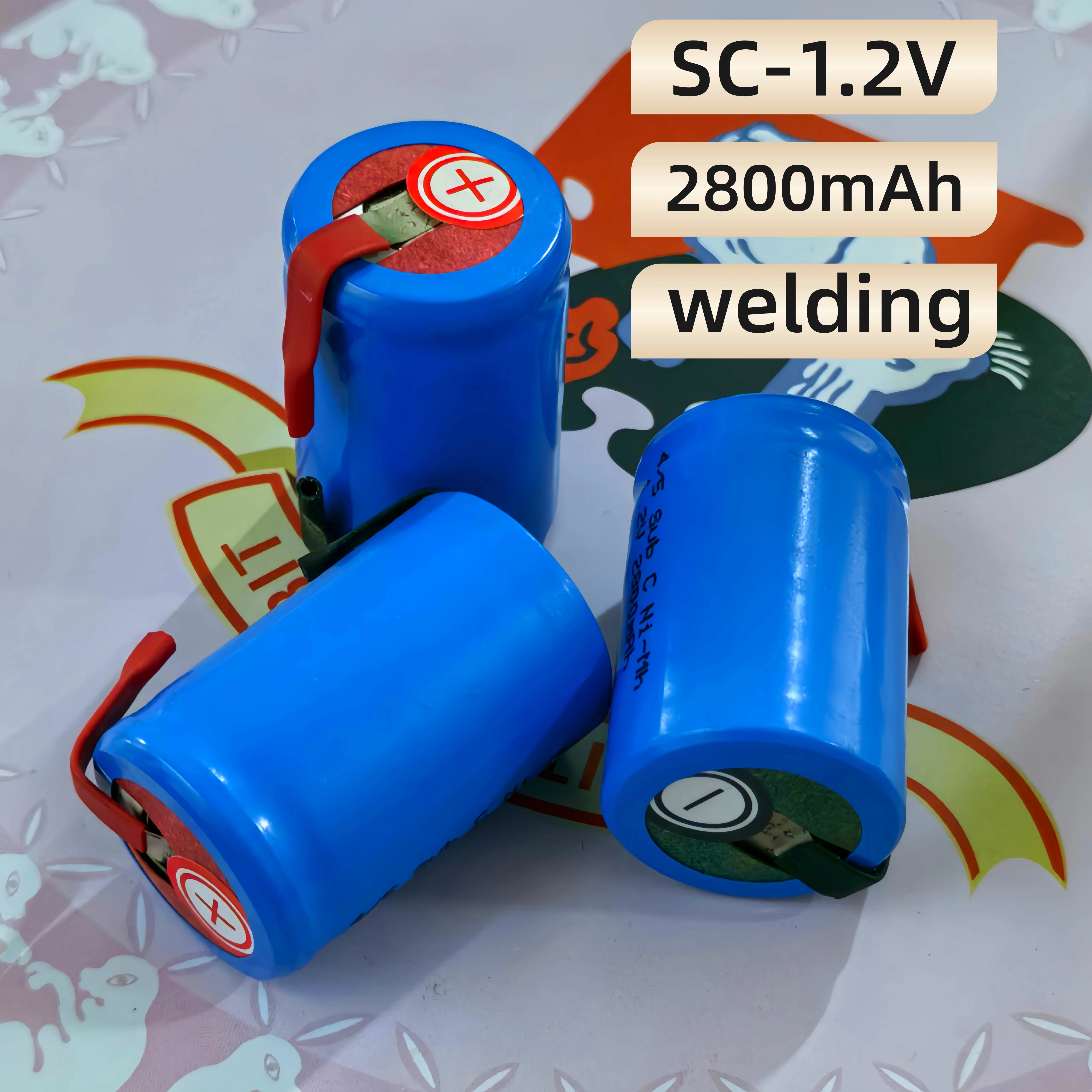 

1.2V 2800mah Ni-MH Rechargeable Battey 100% Original SC Screwdriver Electric Drill With Welding Label Power Tool SUBC Cells