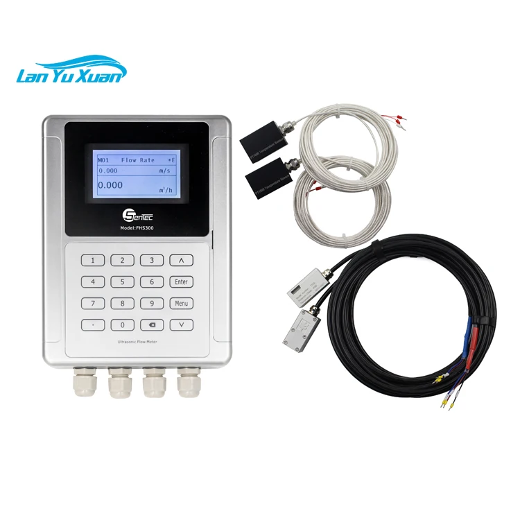 SENTEC Wall Mounted Ultrasonic Water Flowmeter High Accuracy Diesel Remote Control Fixed Ultrasonic Flowmeter