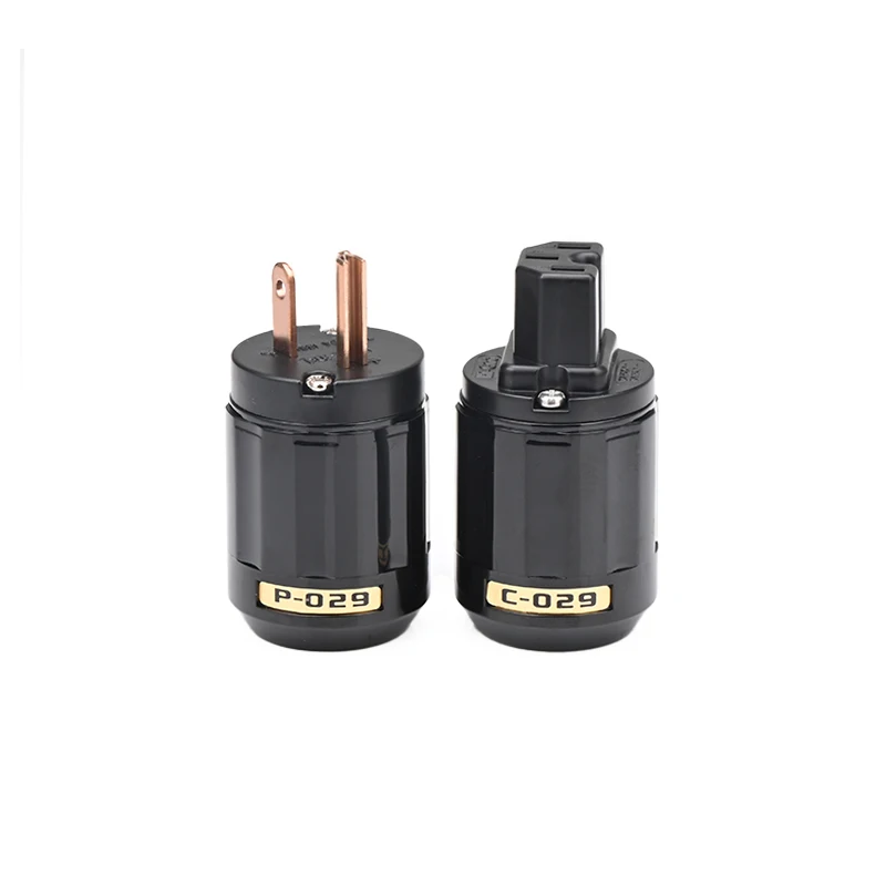 Hochwertiger HiFi-Netz stecker mit Au-us-EU-Stecker Stecker Buchse für Hifi-Kabel DIY