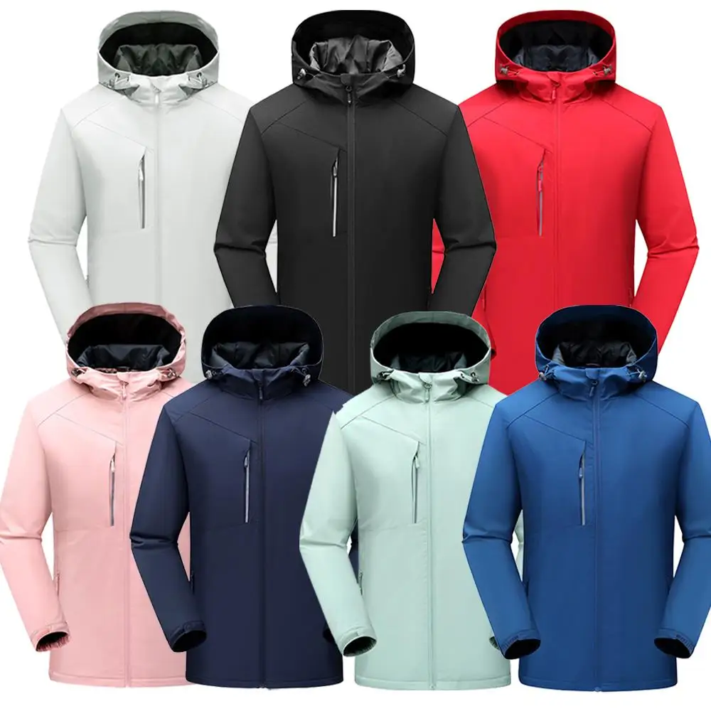 Autumn And Winter Seven Colors Waterproof Jacket Man Overcoat Climbing Casual Bilayer Sport Coat Soft Windproof Clothing S-XXXXL