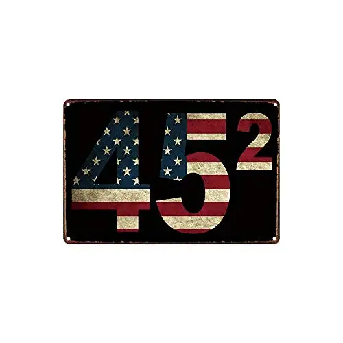 الرجعية خمر علامة معدنية تين تسجيل العلم الأمريكي ترامب 45Th الرئيس المنزل بار نادي حانة حديقة جدار ديكور علامات