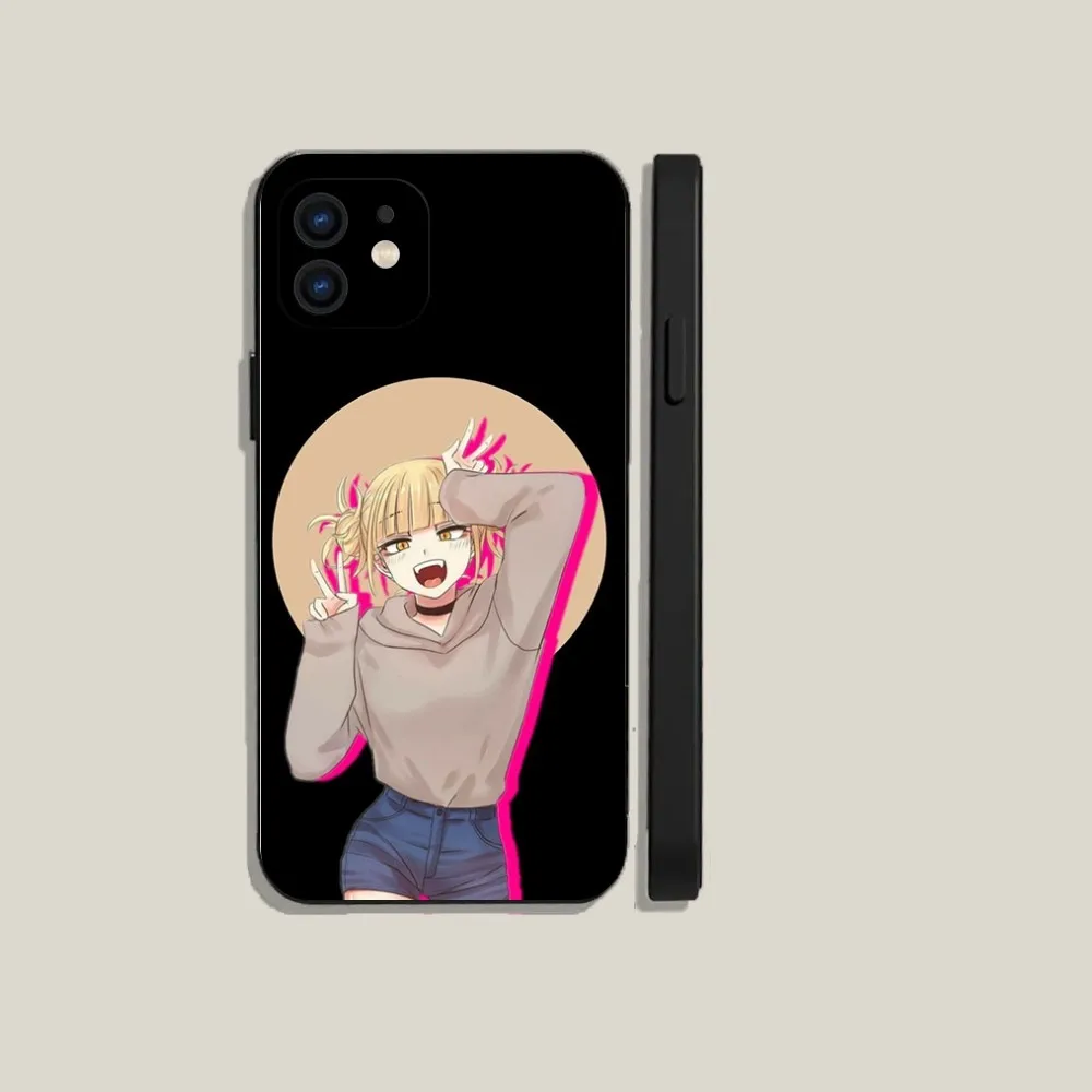 My Hero Academia Himiko Toga  Phone Case For iPhone 15,14,13,12,11,Plus,Pro Max,XS,X,XR,SE,Mini,8,7 Soft Silicone Black Cover