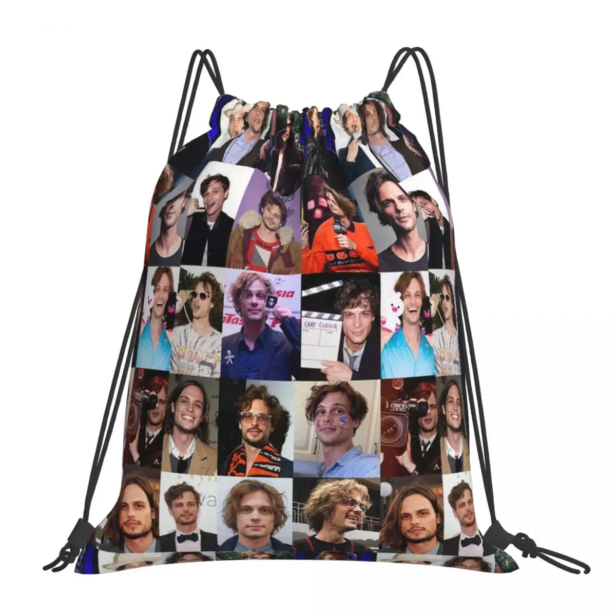 Spencer Reid From Criminal Minds Backpacks Portable Drawstring Bags Drawstring Bundle Pocket Sundries Bag Book Bags Man Woman