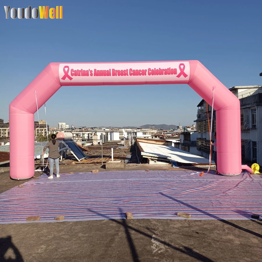 Furious Breast Cancer Arch Outdoor Advertising Activities To Promote Business