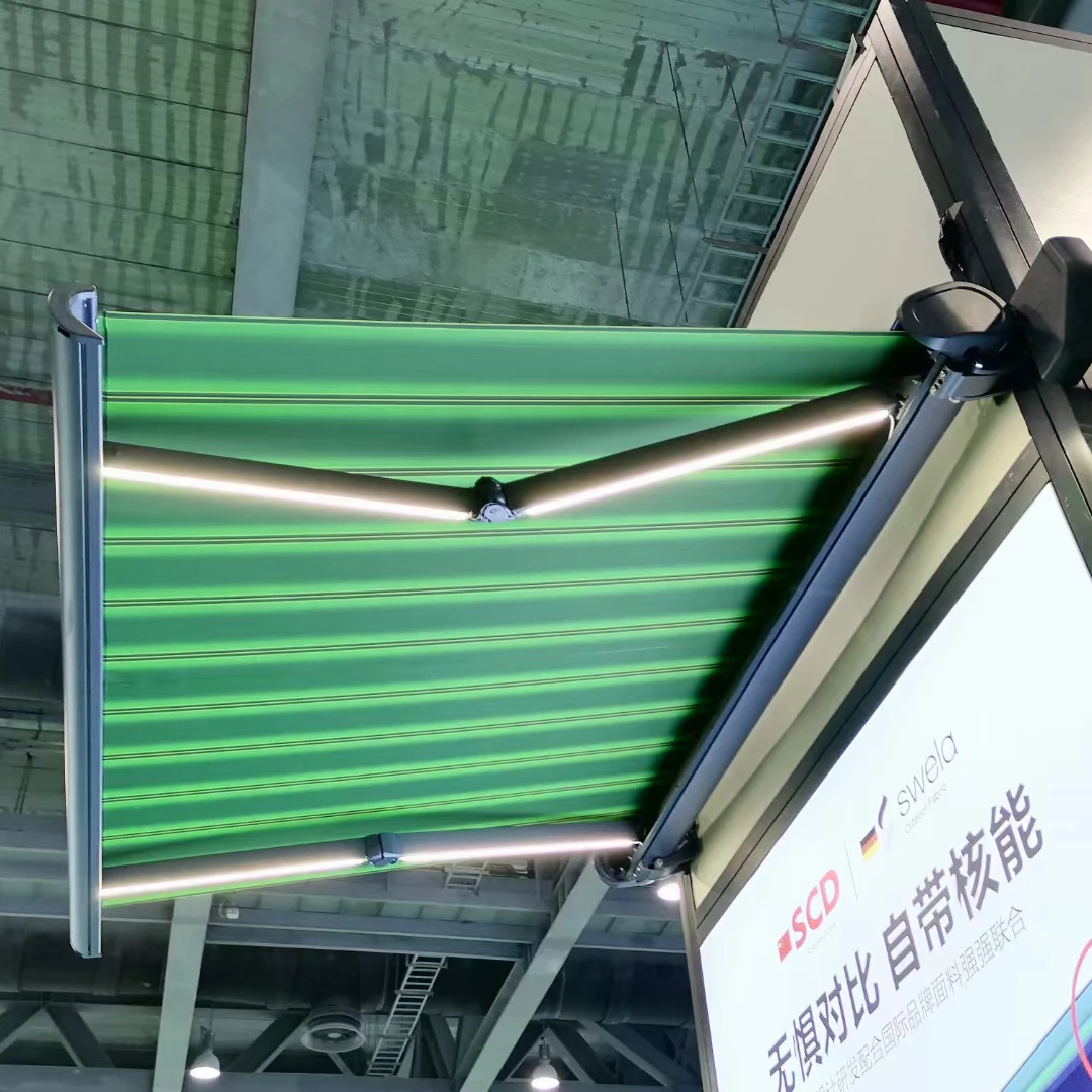 

Outdoor Sunshade Aluminum Patio Motorized Awning Remote Control Telescopic Full Box Awning Telescopic Awning