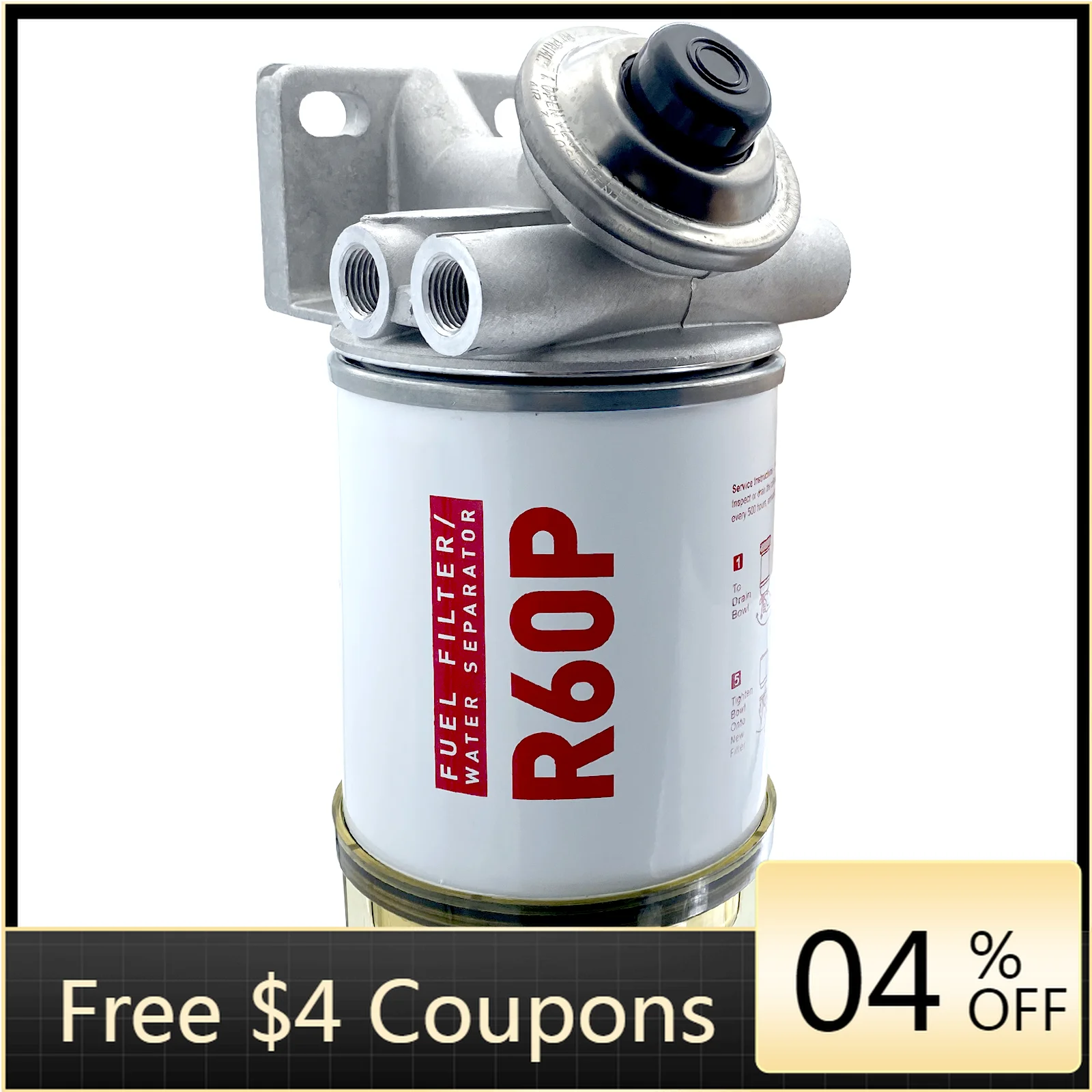 

STLF R60P Filter/Water Separator Complete Kit for Outboard, Ships, Motorboats, Yachts