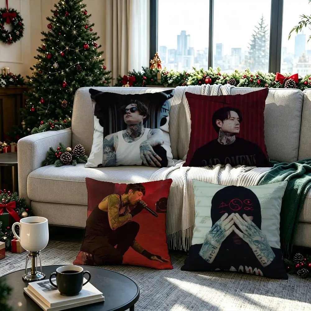 Bad Omens Noah Sebastian singer  Pillow cover gift High definition digital printing,Surprise  vivid pattern Household.