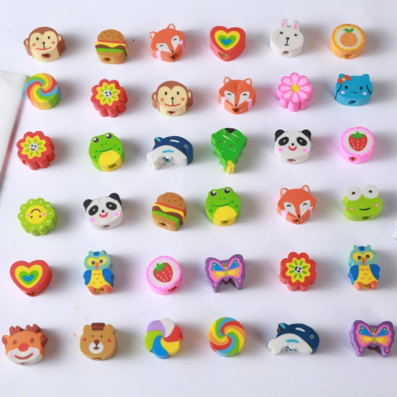 Imagem -05 - Cartoon Erasers Conjunto para Crianças Material Escolar Papelaria Estilo Mini Animal Prêmios de Estudante Primário Bonito 100 Pcs