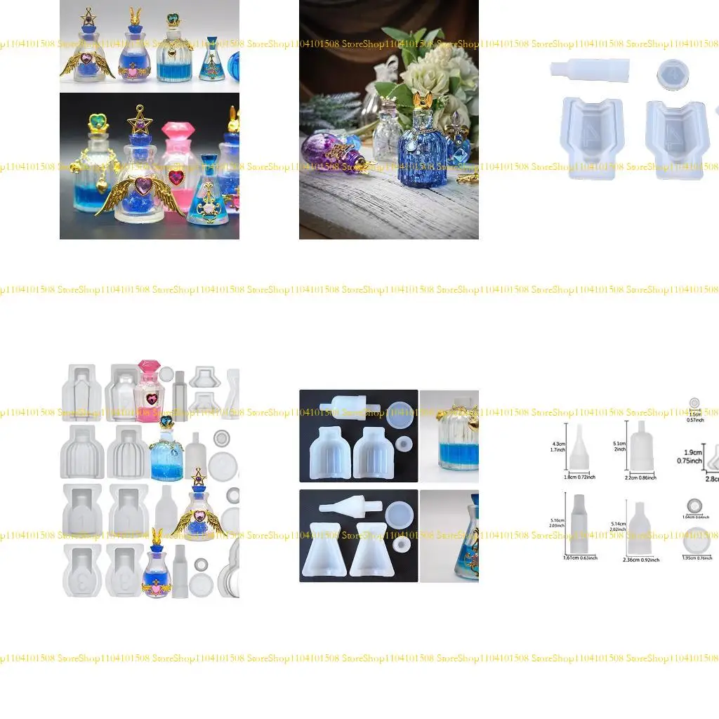

15YC Bottle and Stopper Silicone Resin Molds Set Epoxy Resin Casting Molds