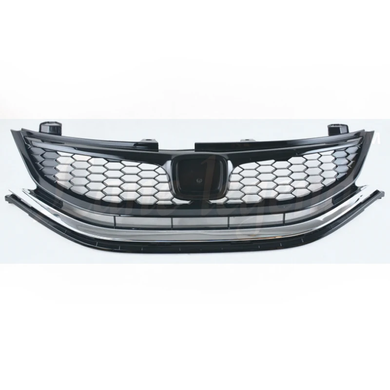 ABS Chrome Front Bumper Upper Radiator Grille Grill Fit for Honda JADE 2013-2016 1PC Racing Grills