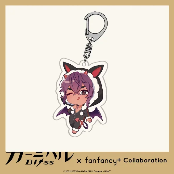 أنيمي قلادة الكرتون الشكل مفتاح سلسلة نو: كرنفال ياكومو لطيف منامة موضوع تأثيري سلسلة مفاتيح مصنوعة من الأكريليك لطيف شارة هدية