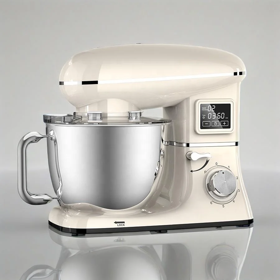 

6.2L 1500W 6 Speed Controls house hold Appliances Electric Egg Beater Lcd Display Dough Kneading Cake Food Stand Mixer