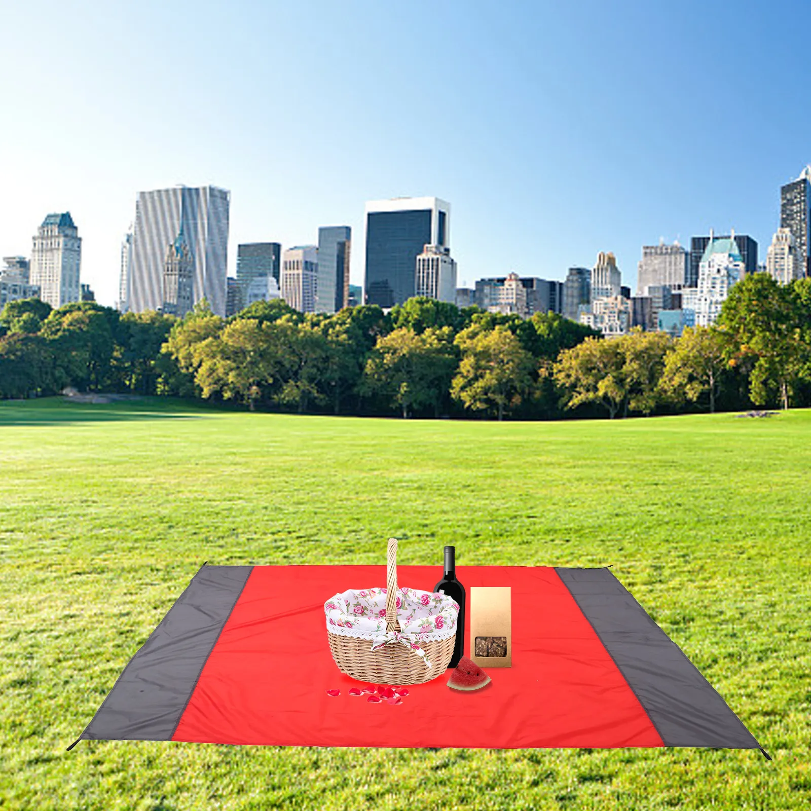 

Портативный складной коврик для кемпинга, водонепроницаемое одеяло для пикника, износостойкий нейлоновый коврик для кемпинга на открытом воздухе, подушка для пикника, пляжный коврик