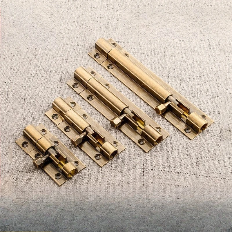 

Винтажная деревянная дверная защелка, защитный замок, оконный болт, античный стиль, длинная длина