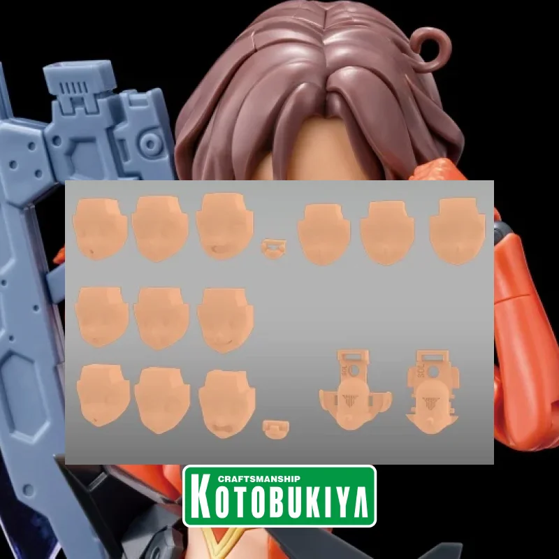 

KOTOBUKIYA ORIGINAL MEGAMI DEVICE M.S.G 05 FACE SET SOL SKIN COLOR D ROAD RUNNER RAPTOR BEAST MODE Action Figure Assembly Model