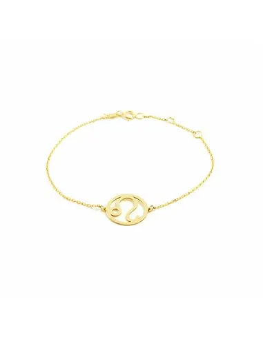 Leo horoscope gold bracelet