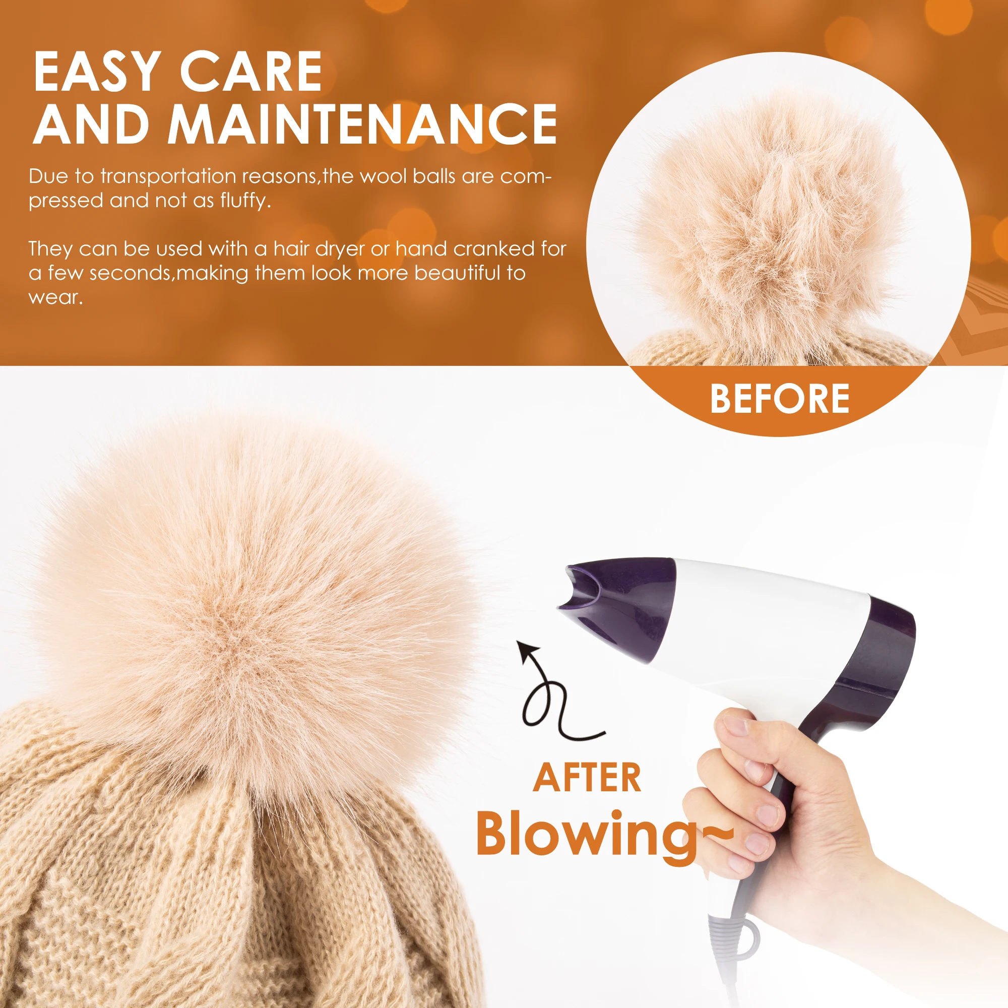 قبعة شتوية لطيفة فروي للنساء، مع بطانة دافئة، مناسبة للأنشطة الخارجية، ناعمة ومريحة #4