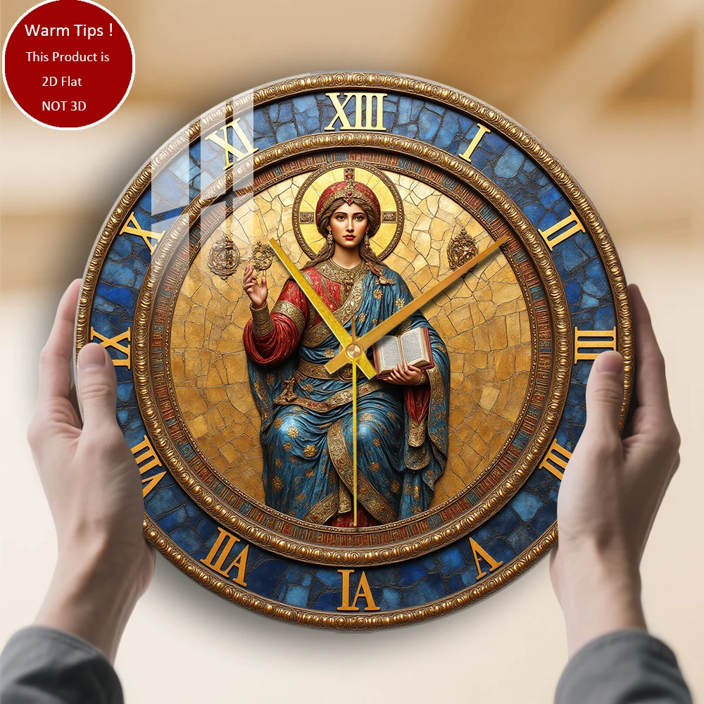 

Настенные часы из закаленного стекла, подходящие для настенного декора или настольного дисплея в любом месте