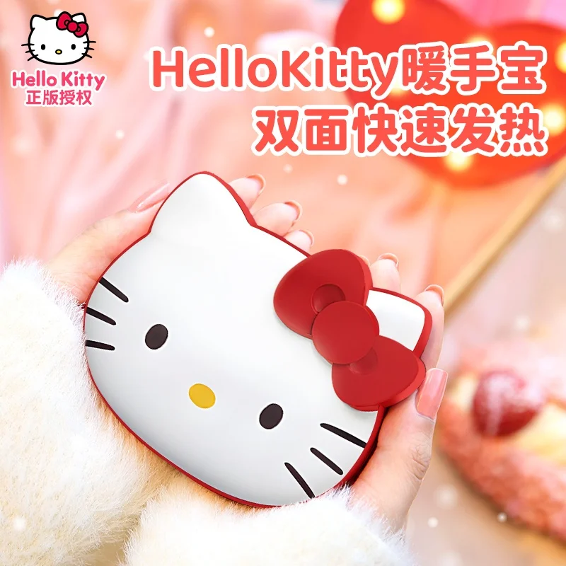 2024 Hot Sanrio Hello Kitty Cute Hand Warmer Power Power Bank Fast Charging Ultra-Thin Compact Portable 10000mah Cartoon Gifts