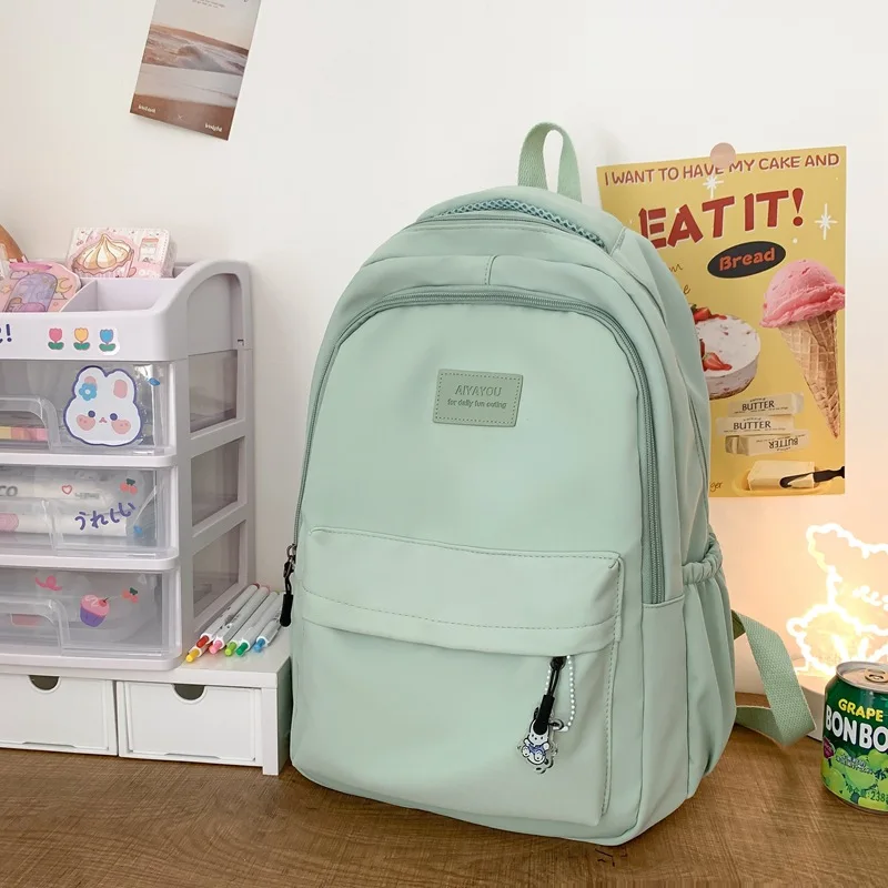 Sac à Dos d\'École Simple et Décontracté pour Femme et Adolescente, Cartable de Livre Rayé, à la Mode, Nouvelle Collection