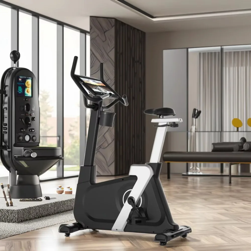 Upright Bike Touch Screen Commercial Fitness Equipment Professional Gym Equipment Upright Bike for Gym Use