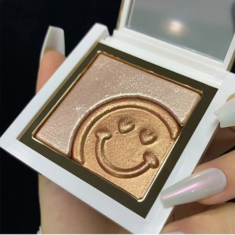 

Блестящая пудра-хайлайтер, палитра для макияжа, мерцающая ультра-концентрированная палитра теней для контура лица, осветляющая палитра теней для век, косметика