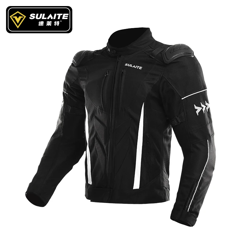 SUlaite-男性用デュアルスポーツバイクジャケット,アーマー付き