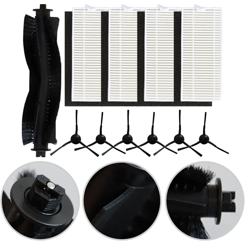 ABJI-Set di filtri per spazzole laterali per spazzole principali per Medion X20 SW+ / MD 11415, per Medion X21 SW+ / MD 11500 Parti per aspirapolvere