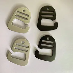 Aluminum Alloy Metal Release G Hook Buckles, Belt Side Strap Adjusters, Backpack Webbing, Pet Bag Webbing,  Inner Diameter 20mm