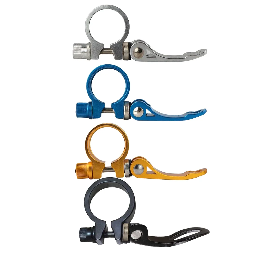 4 pcs 27.2Mm 28.6Mm Quick Release Seatpost Clamp For Road Bike Fixed Gear Aluminum Bike Accessory Extended Lever Cycling